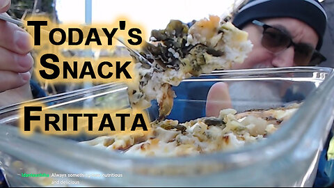 Today's Snack, Frittata: Sweet Potatoes, Leeks, Green Onions, Feta Cheese, Eggs [ASMR Food Recipe]