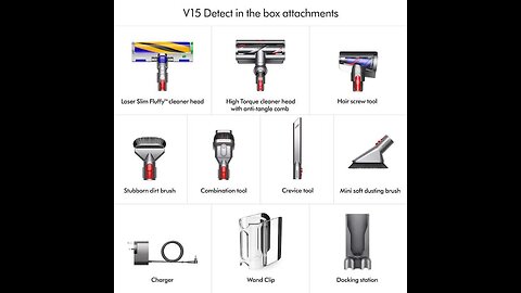 Dyson V15 Detect Cordless Vacuum Cleaner, Multicolor