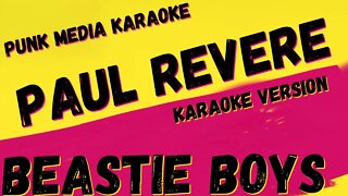 BEASTIE BOYS ✴ PAUL REVERE ✴ KARAOKE INSTRUMENTAL ✴ PMK