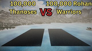 100,000 Thanoses Versus 100,000 Rohan Warriors || Ultimate Epic Battle Simulator 2