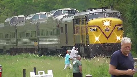 NKP 765 Going Backwards Steam in the Valley at CVSR in Brecksville Ohio May 21, 2022