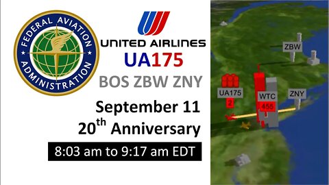 Real Time: September 11 2001 | ATC: UA175 to BOS, ZBW & ZNY (8:03am - 9:17am EDT)