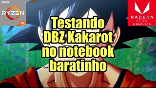 Testando Dragon Ball Z Kakarot no notebook baratinho