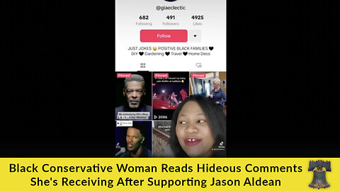 Black Conservative Woman Reads Hideous Comments She's Receiving After Supporting Jason Aldean