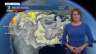 Below Normal Temps & Smoky Sky