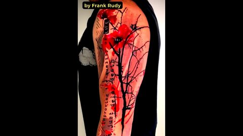 Beautiful tattoo by Frank Rudy #shorts #tattoos #inked #youtubeshorts