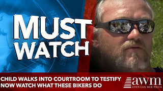 Child Walks Into Courtroom To Testify Now Watch What These Bikers Do