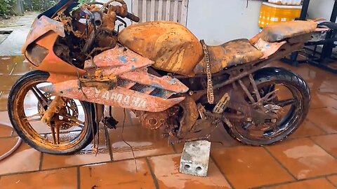 Full restoration the abandoned 50-year-old antique motorcycle 250cc