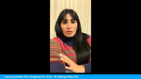 Laura Loomer for congress FL-11 Q + A telling it like it is