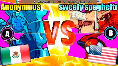 Marvel Vs Capcom: Clash Of Super Heroes (Anonymuus Vs. sweaty spaghetti) [Mexico Vs. U.S.A.]