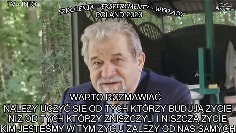 NALEŻY SIĘ UCZYĆ OD TYCH KTÓRZY BUDUJĄ ZYCIE NIŻ OD TYCH KTÓRZY ZNISZCZYLI I NISZCZĄ ŻYCIE KIM JESTEŚMY W TYM ZYCIU ZALEZY OD NAS SAMYCH. TV 2023