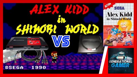 Alex Kidd in Shinobi World (Analogue Mega SG vs Sega Master System)