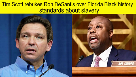Tim Scott rebukes Ron Desantis over Florida Black history standards about slavery | Tim Scott