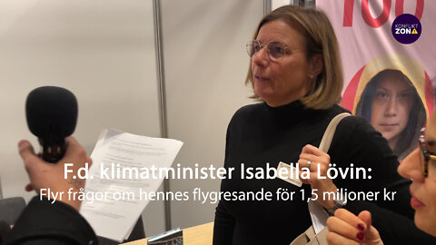 F.d. klimatminister Isabella Lövin flyr frågor om hennes flygresande för 1,5 miljoner kr