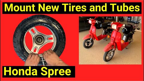 Honda Spree ● Easy Trick to Change Scooter Tires & Inner Tubes ✅ Using a Tie Wrap and Basic Tools!