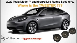 Tesla Model Y Dashboard Mid Range Speakers Installation | Light Harmonic