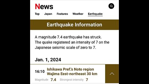 BREAKING! Tsunami warning in Japan after strong earthquake!