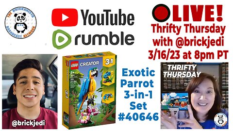 Thrifty Thursday with Special Guest @BrickJedi ! LEGO Set #31136 Exotic Parrot