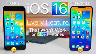 iOS 16 - Every Feature That Doesn't Work On Older iPhones