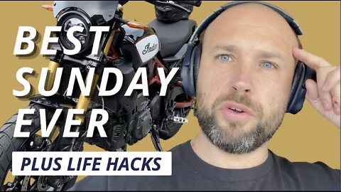 Minimalism, Motorbikes and Life hacks, DB's Vlog 1, Best Sunday Ever.