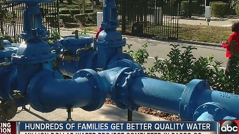 Hundreds of families get better quality water