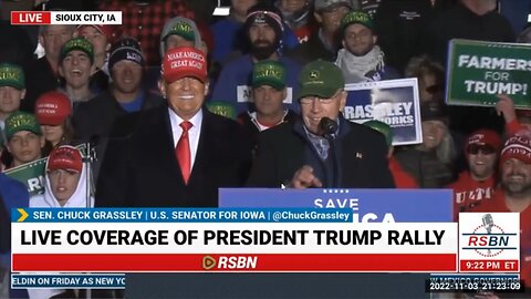 PRESIDENT DONALD J. TRUMP HOLDS SAVE AMERICA RALLY IN SIOUX CITY, IA – 11/3/22