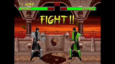 Mortal Kombat II Plus Beta 2 - Smoke - Ultimate Difficult/Improved AI - No Continues