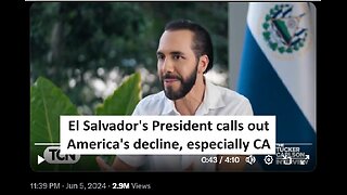 El Salvador President calls out America’s decline