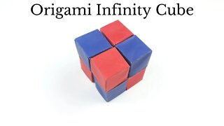 Origami Infinity Cube Tutorial - DIY Easy Paper Crafts