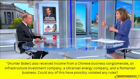"[Hunter Biden] also received income from a Chinese business conglomerate