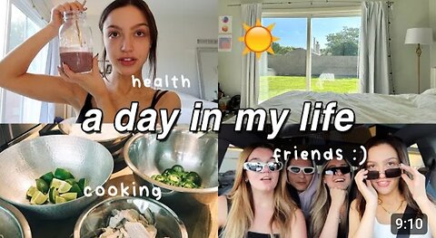 Vlog a day in my life cooking friends etc