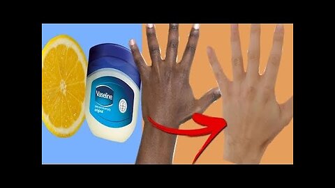 Skin Whitening BY ONLY Vaseline and LEMON !!! (Results In LIVE Video) (