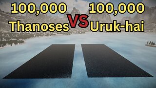 100,000 Thanoses Versus 100,000 Uruk-hai || Ultimate Epic Battle Simulator 2