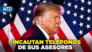 Incautan teléfonos de asesores de Trump mientras él espera una cuarta imputación