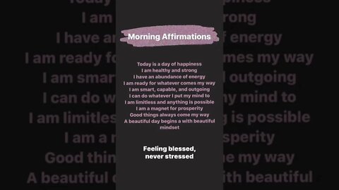 Morning Affirmations |#motivation #morningaffirmations #affirmations | Your Vision's Factory