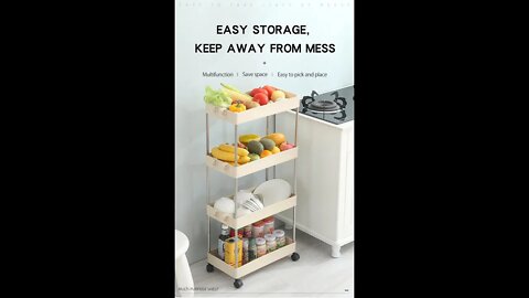 Best gadgets!😍Foldable storage rack | Kitchen storage organizers😍folding storage rack