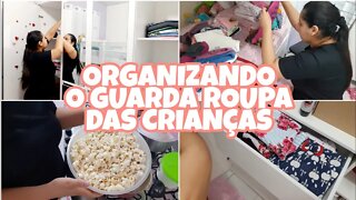 ORGANIZAÇÃO NO GUARDA ROUPA DAS CRIANÇAS + FIZ ALMOÇO E MUITO MAIS 🥰