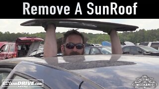 How To Remove an VW Sunroof Glass ~ Salvage Yard Tips