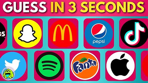 Guess The Logo In 3 Seconds | Famous Logos