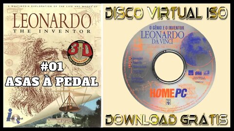 🔴O Gênio e o Inventor Leonardo da Vinci |CD-ROM (Leonardo - O Inventor 1996)| Asas à Pedal | 2022