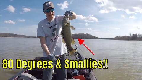 February Sunscreen & Smallies!!! #bassfishing #crankbait #spinnerbait