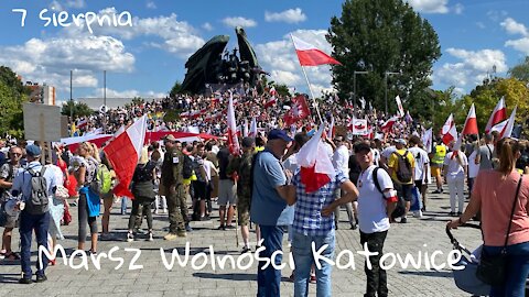Marsz Wolości w Katowicach 7 sierpnia 2021
