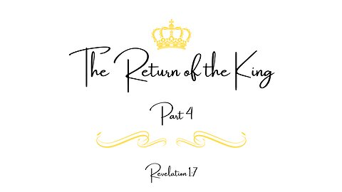 April 28, 2024 -The Return of the King Part 4- Pastor Danny Cleave