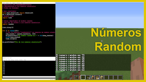 Coding Con Minecraft 2021 - 019 - Numeros aleatorios