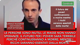 Il futuro dei poveri continueranno a morire mentre i ricchi saranno esentati dalla morte!"