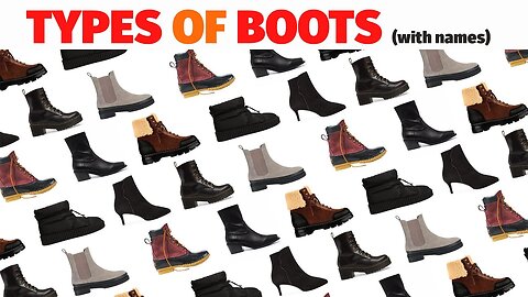 types of boots and their respective names