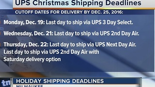 USPS holiday shipping deadline