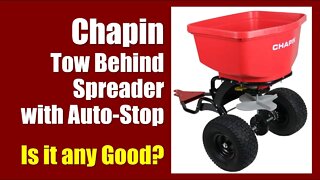 Chapin Lawn Fertilizer Tow Behind Spreader with Auto-Stop 8620B ✅