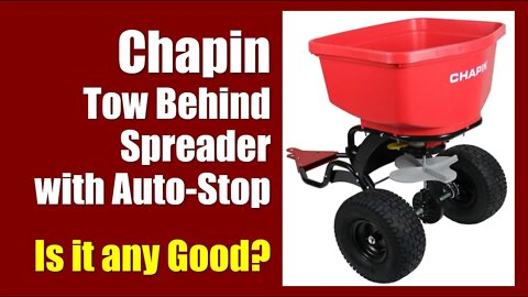 Chapin Lawn Fertilizer Tow Behind Spreader with Auto-Stop 8620B ✅