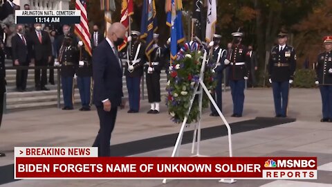 Biden forgets name of Unknown Soldier
